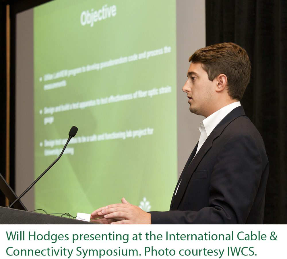 Will Hodges presenting at the International Cable & Connectivity Symposium.