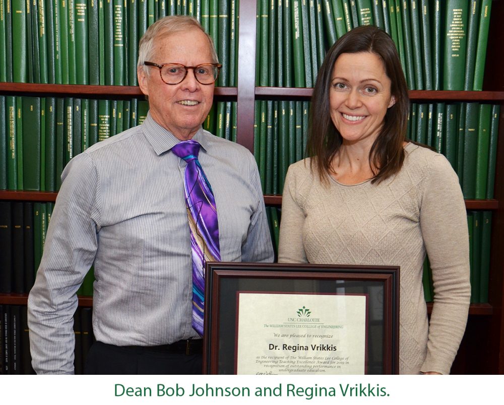 Dean Bob Johnson and Regina Vrikkis
