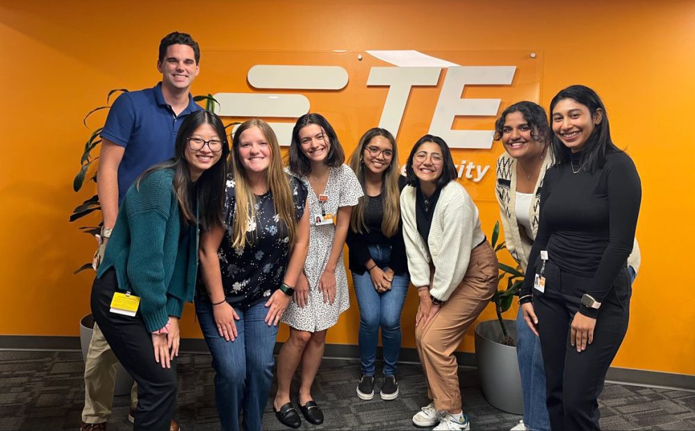Group of interns at TE Connectivity