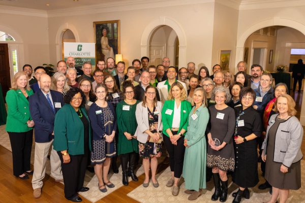 A group of researchers from across UNC Charlotte who lead initiatives with $1 million or more in active external funding