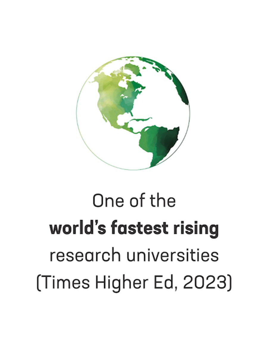 One of the world's fastest rising research universities
