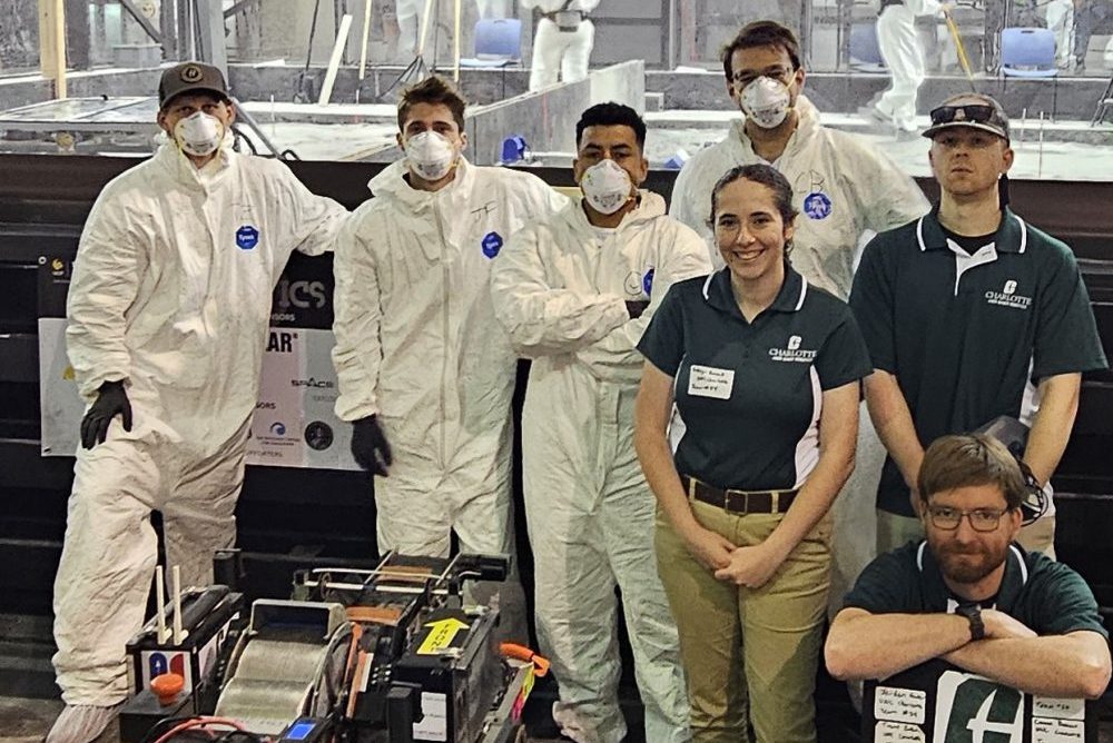 Members of 49er Miners team at Kennedy Space Center