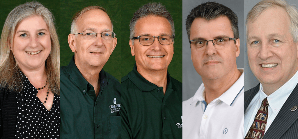 Mosaic of professor photos