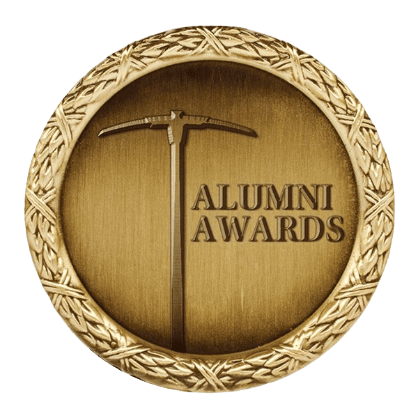 Alumni Awards gold medallion