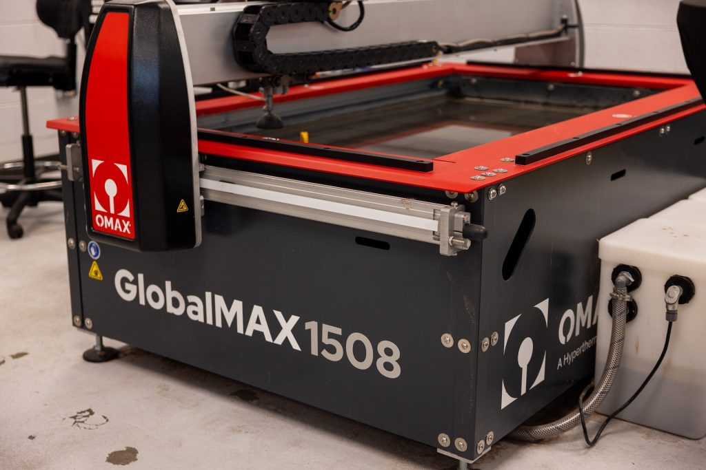 Close up of 30,000 PSI Water Jet