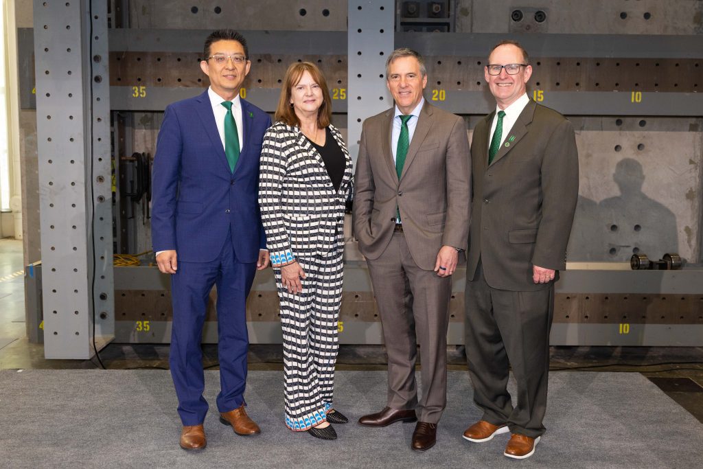 (L to R) Lingguang Song, Darla and Craig Albert, Rob Keynton