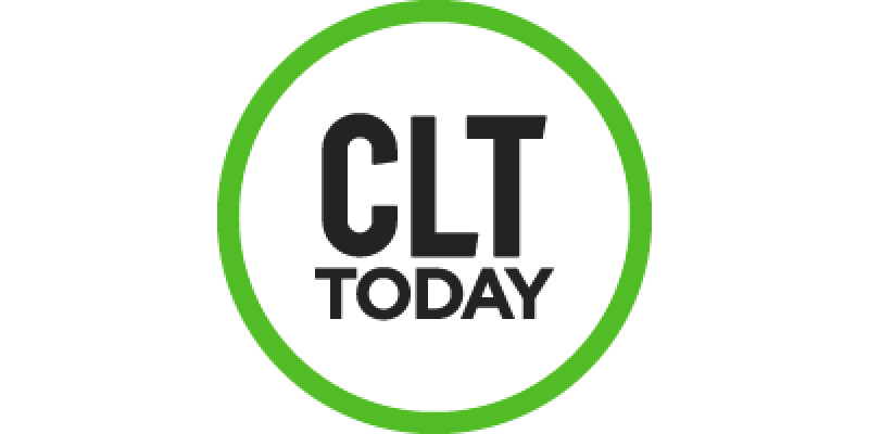 "CLT Today" in text with a green circle around it