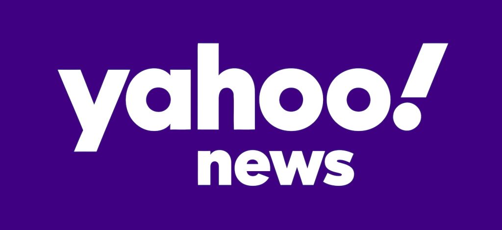 White text reading "yahoo! news" on a purple background