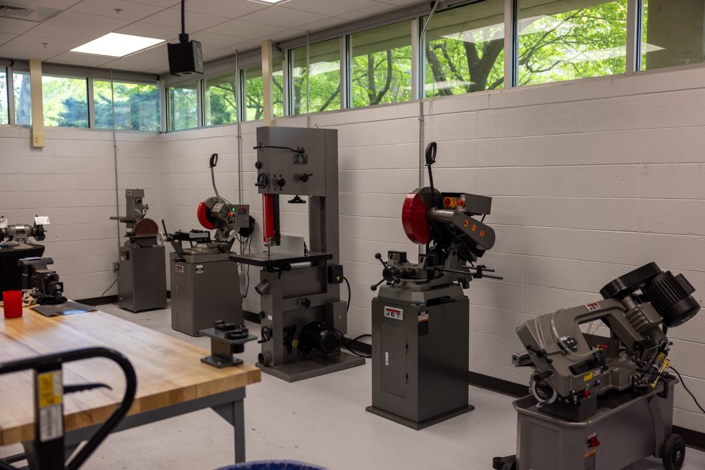 Machine Shop: Dedicated space with equipment for high-precision machining and fabrication