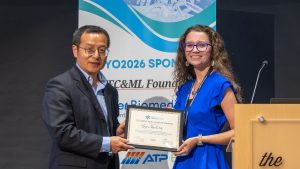 Dr. Charles Lee and Ph.D. student Toni Perkins